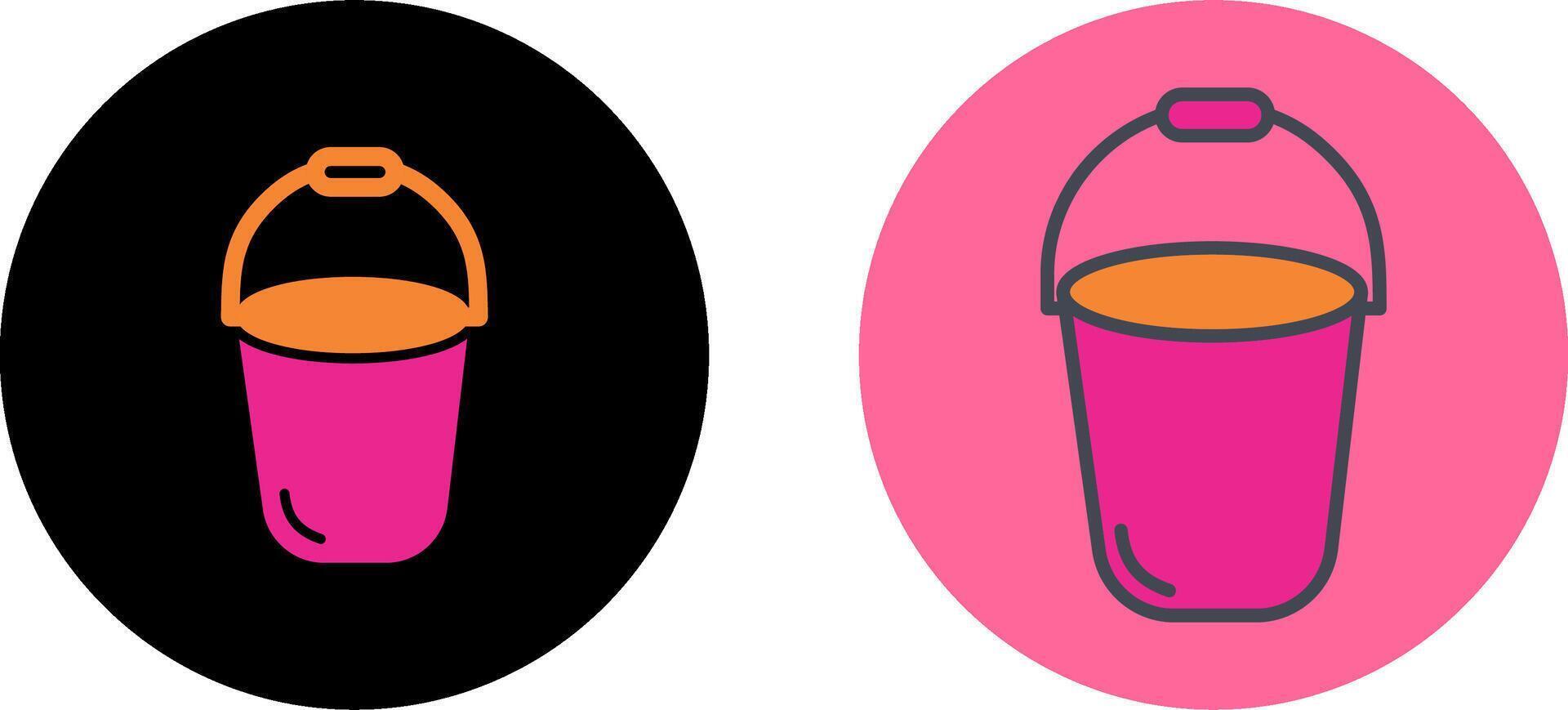 Bucket Icon Design vector