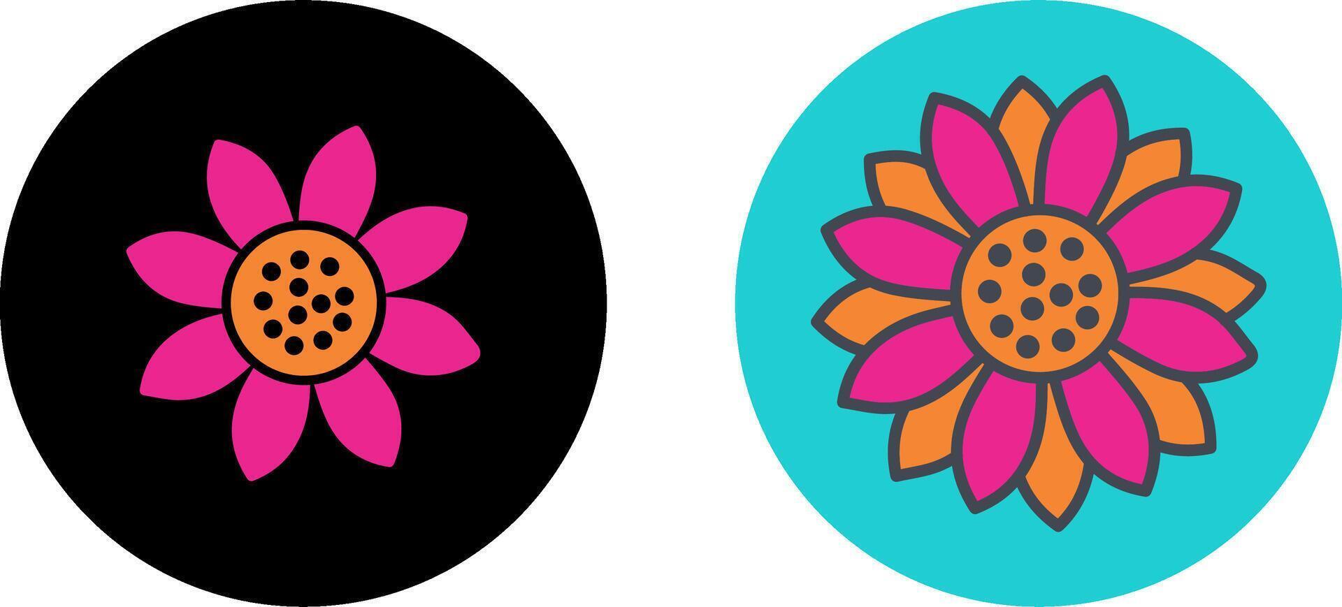 Sunflower Icon Design vector