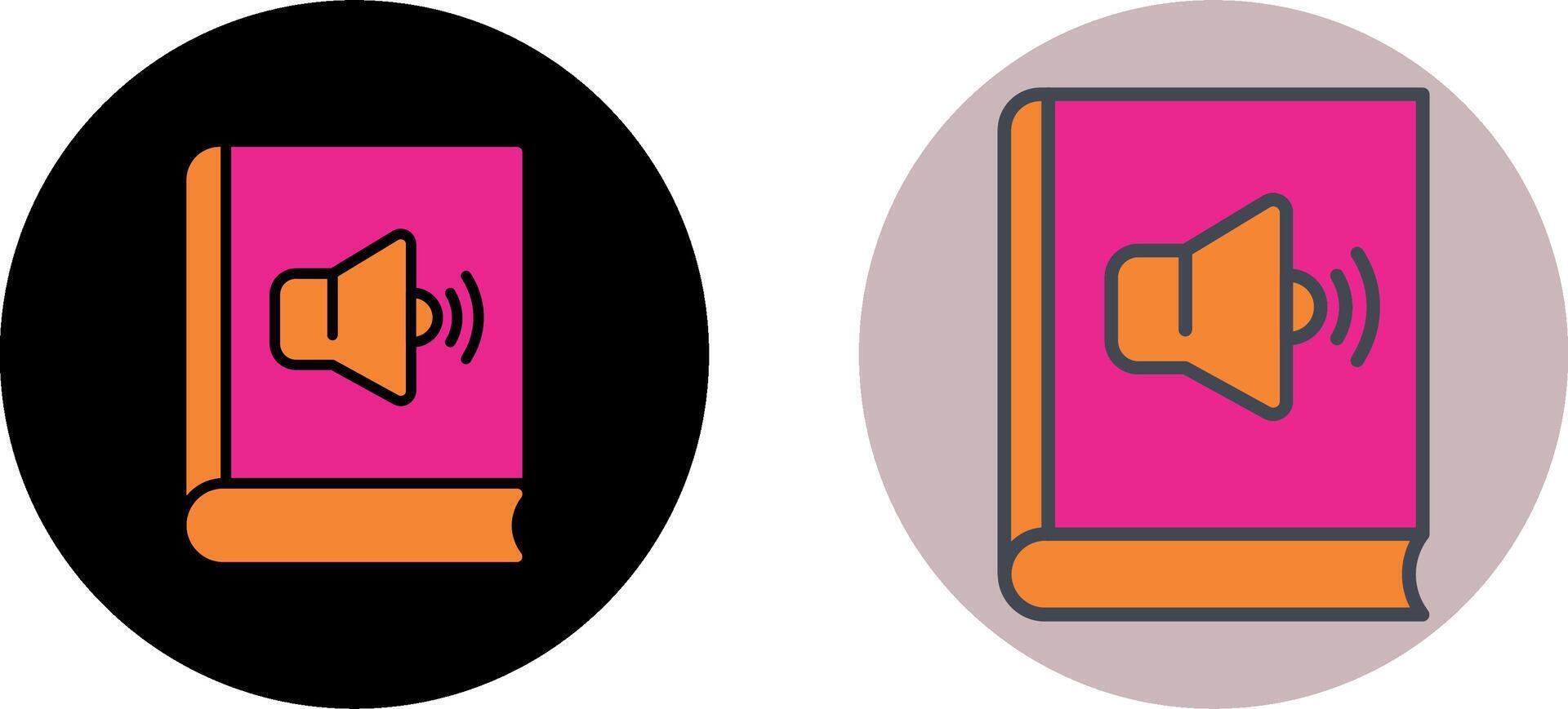 Audio Book Icon Design vector