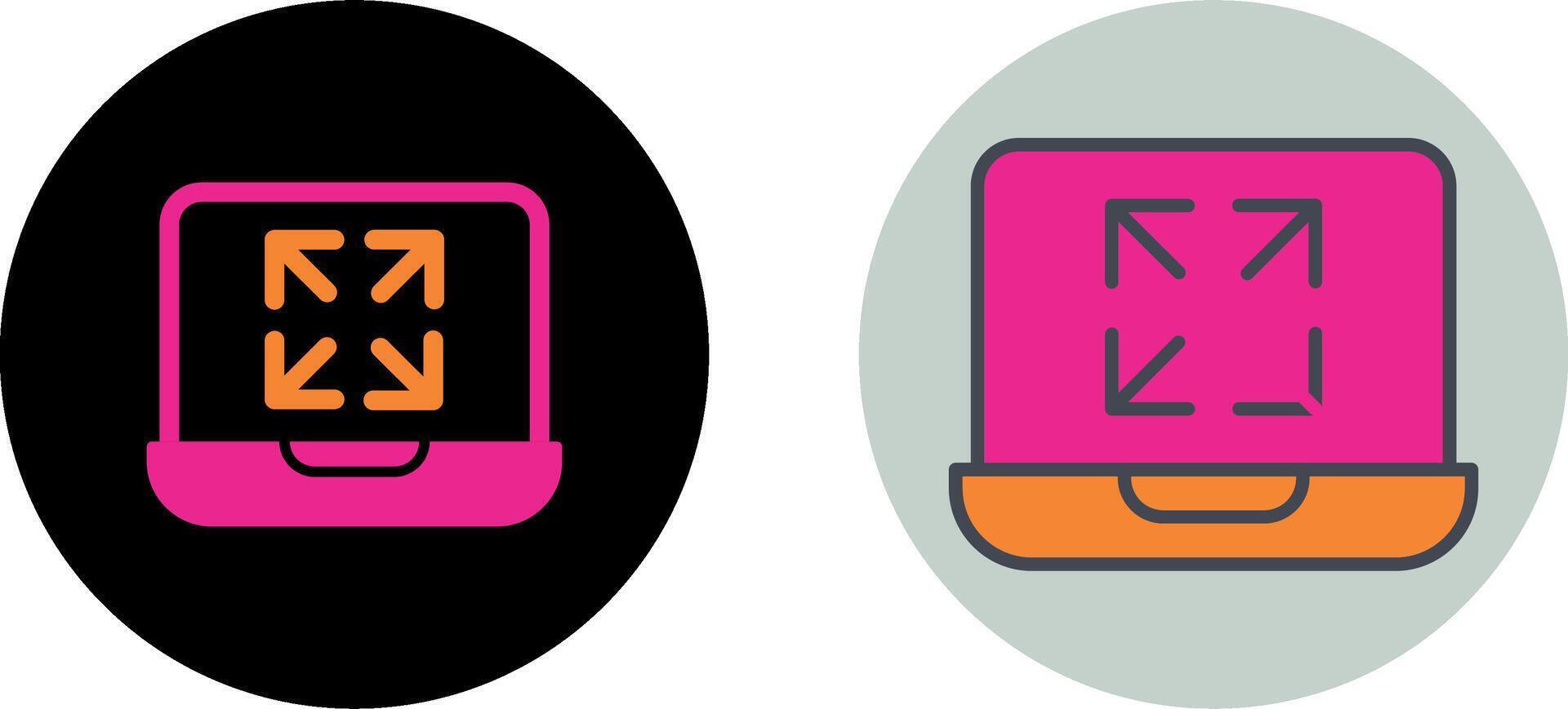 Maximize Icon Design vector