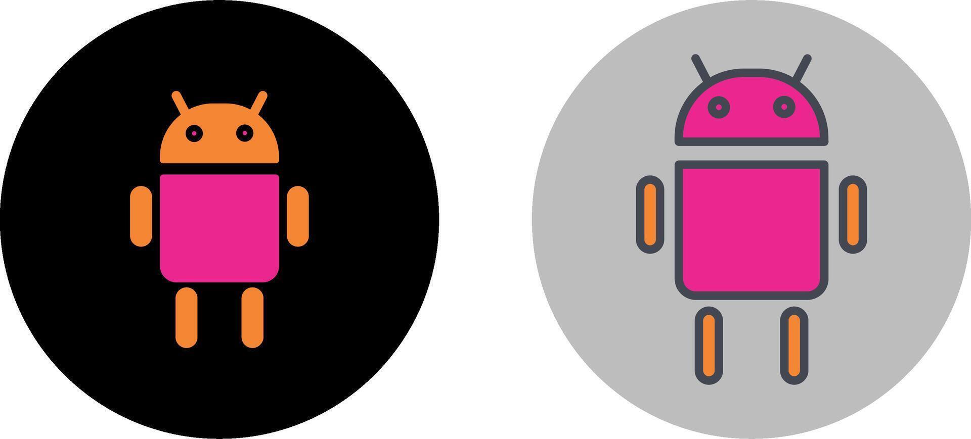 androide icono diseño vector