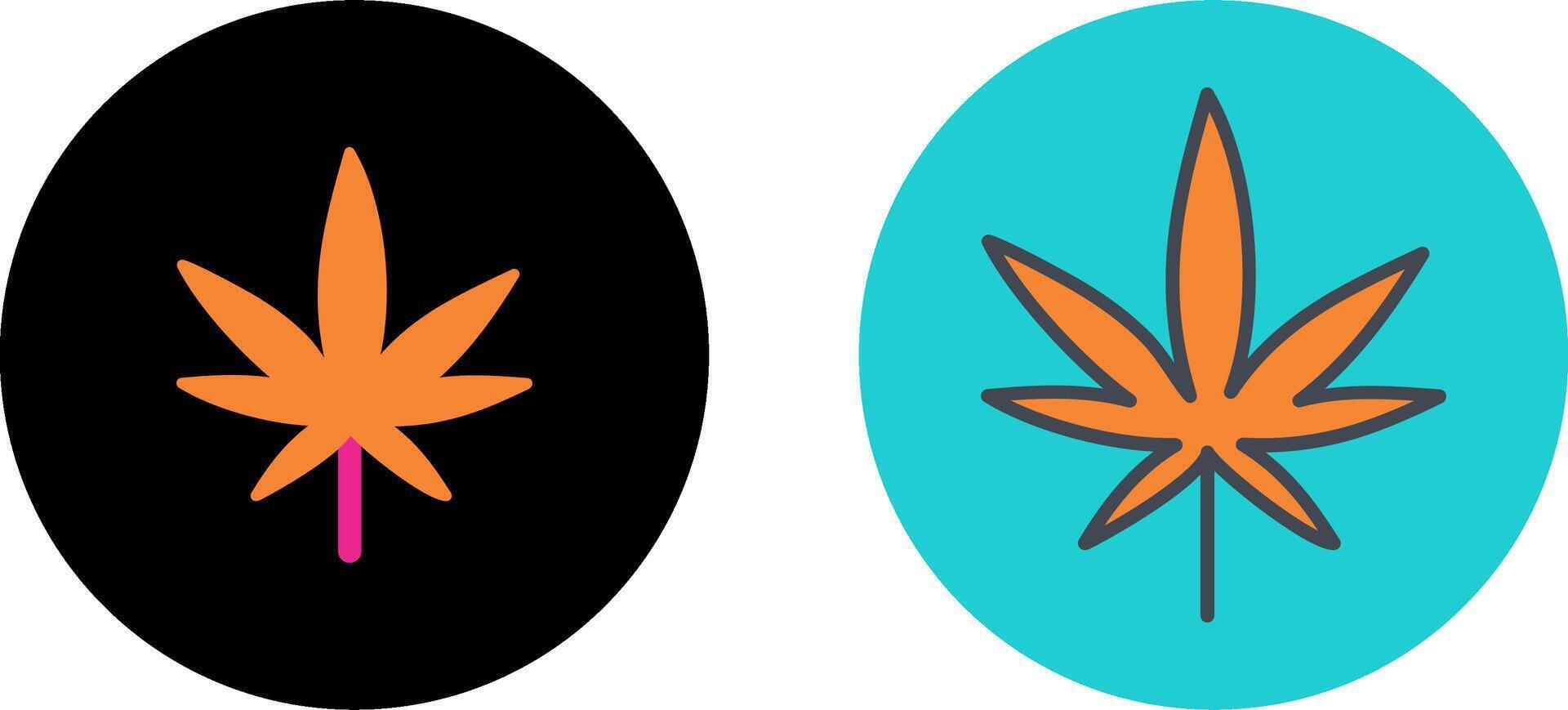 Weed Icon Design vector