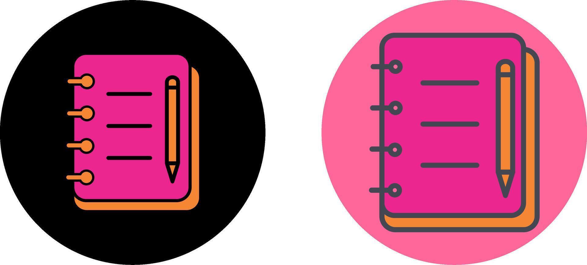 Journal Icon Design vector
