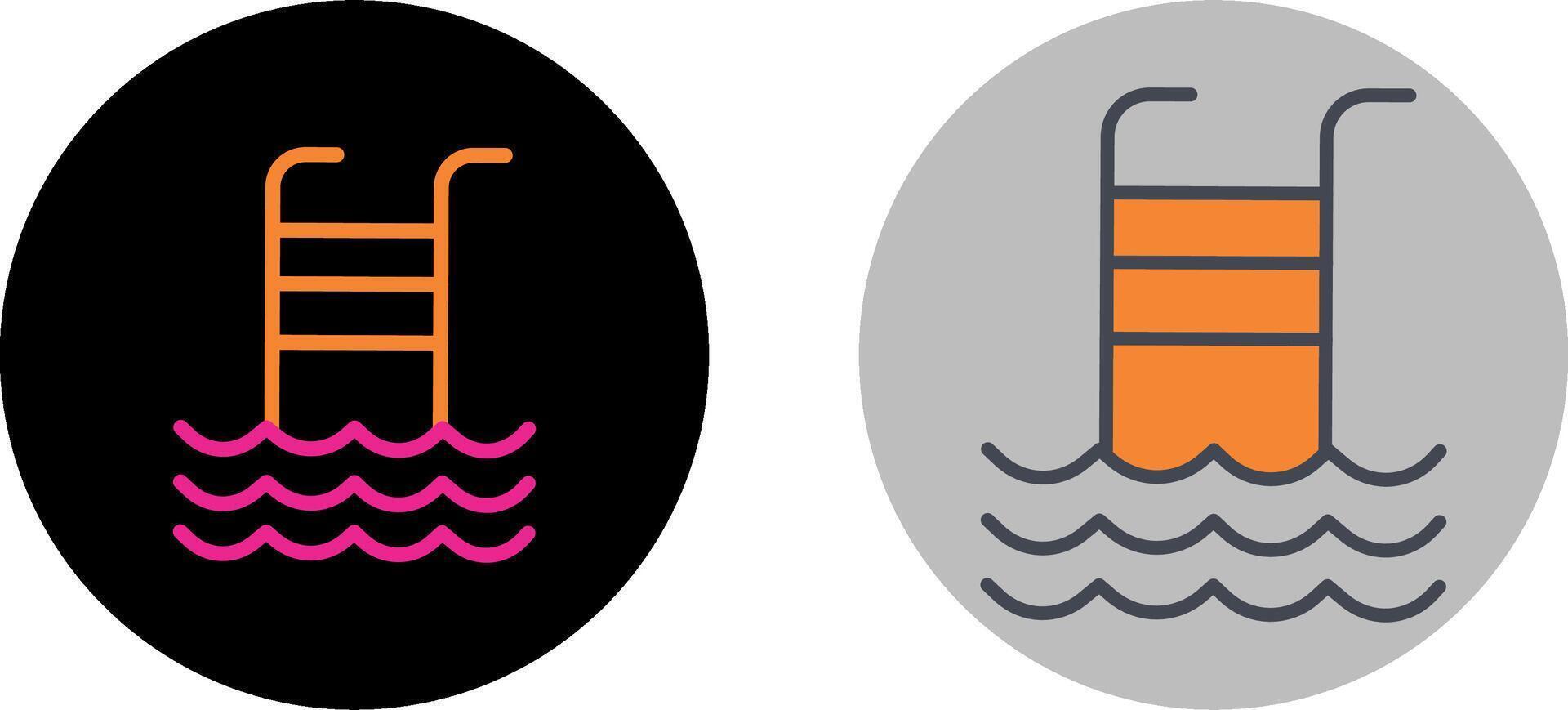 Swimming Pool Icon Design vector