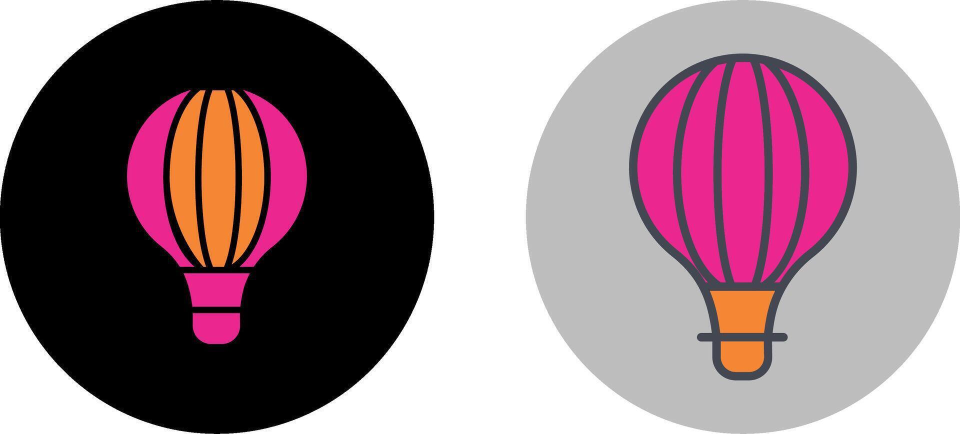 Hot Air Balloon Icon Design vector