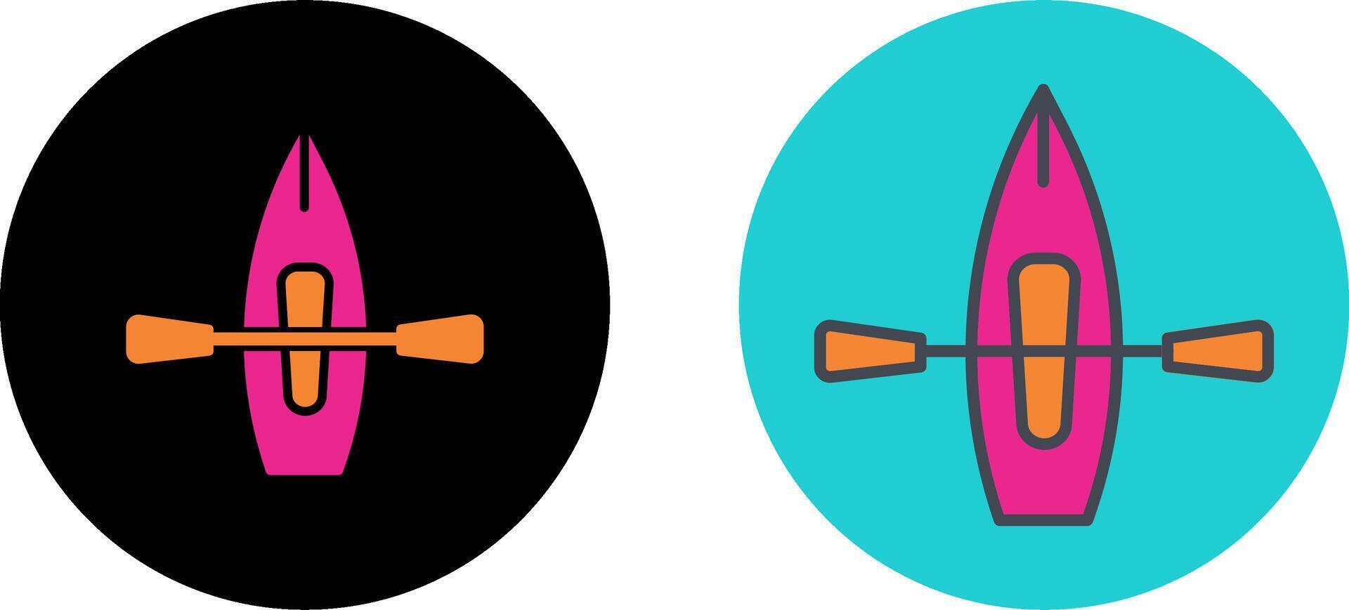 Kayak Icon Design vector