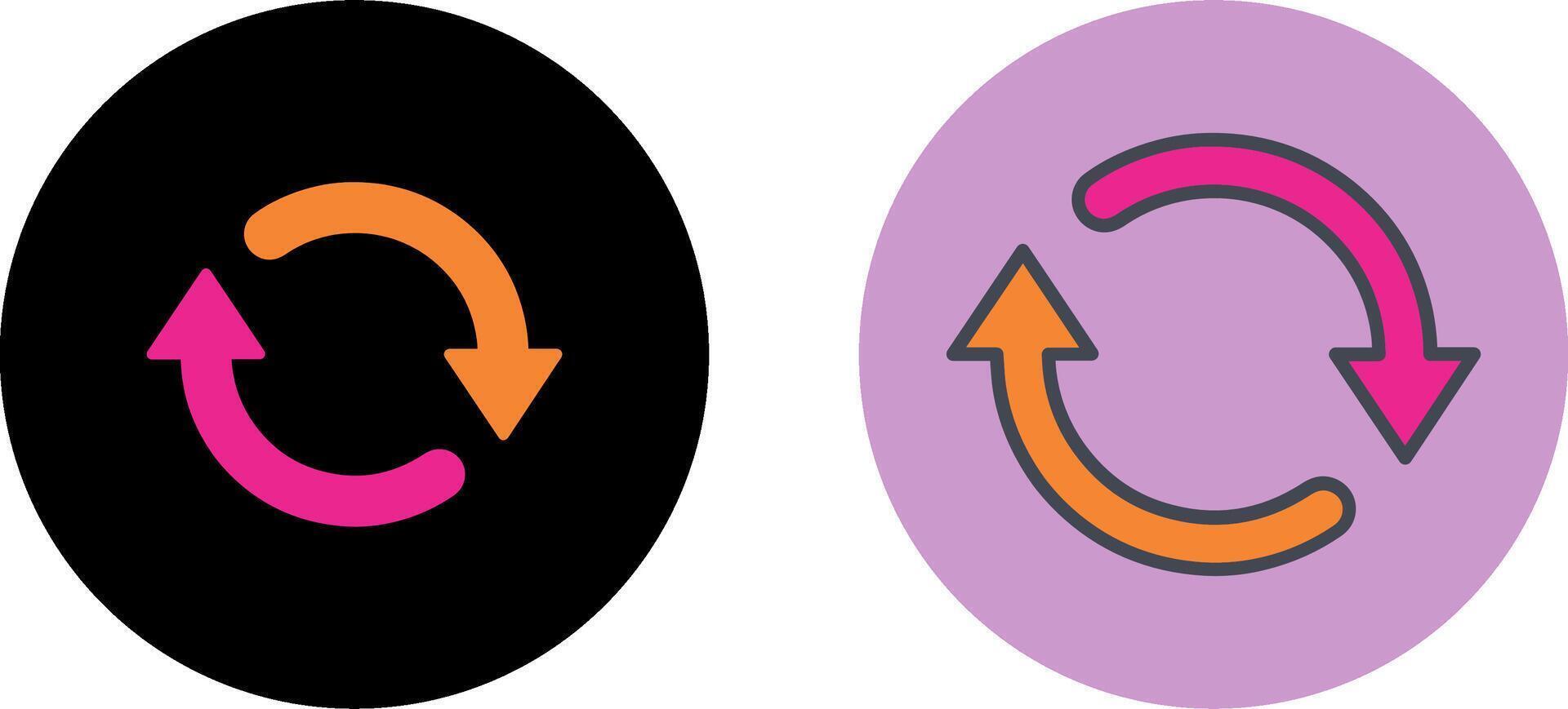 Sync Icon Design vector