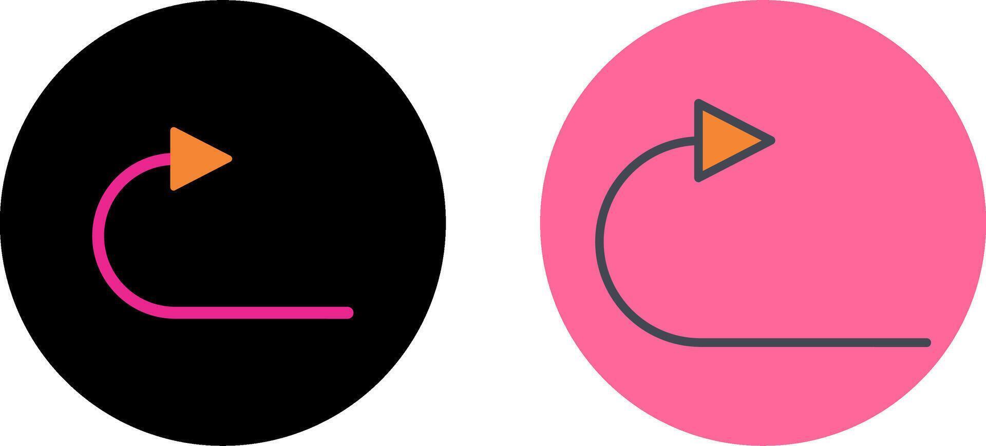 Arrow Pointing Right Icon Design vector