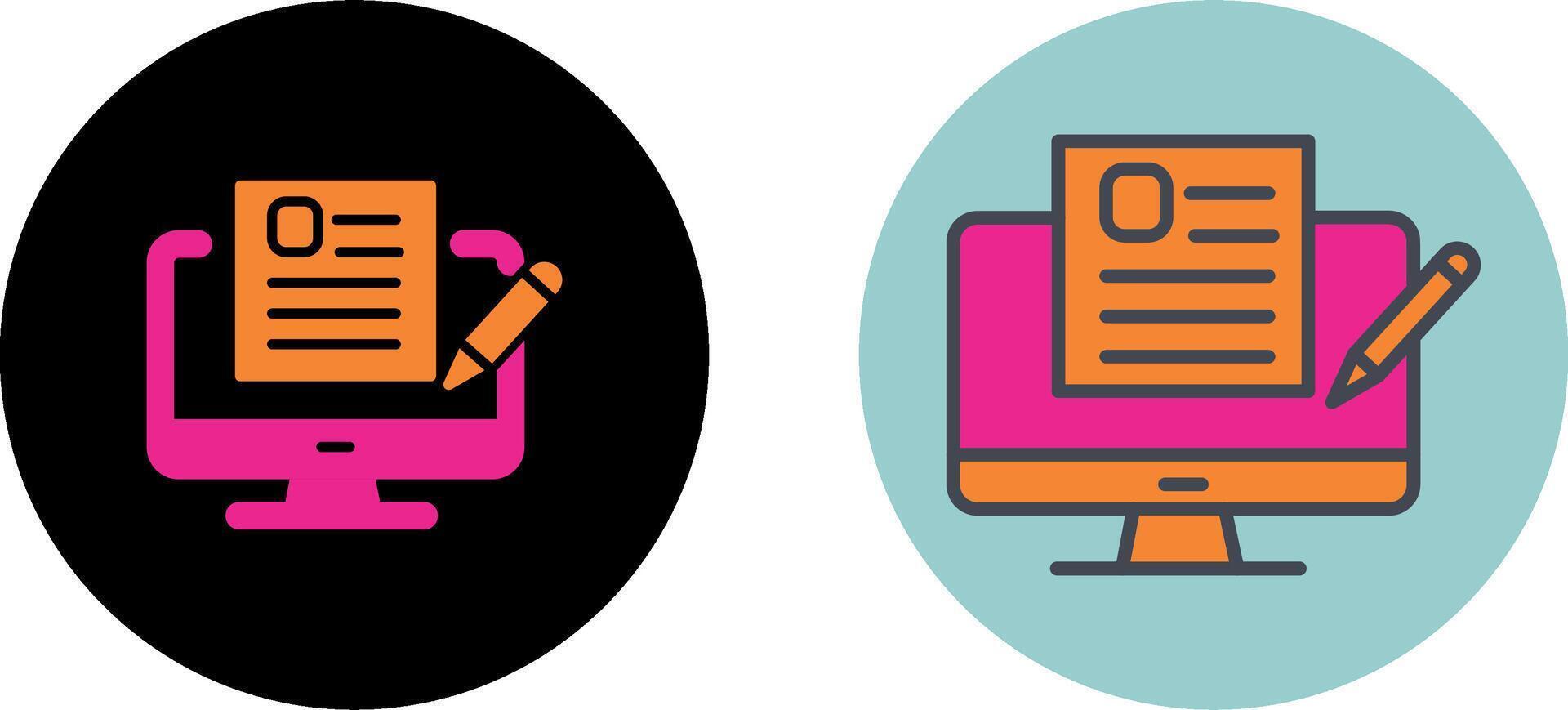 Blog Icon Design vector