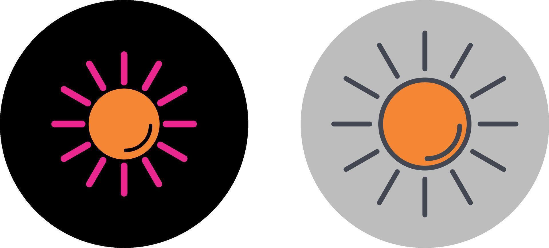 UV Radiation Icon Design vector