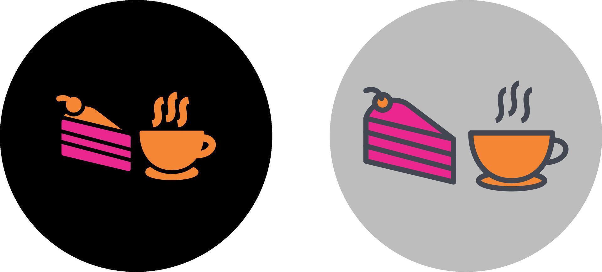 café servido icono diseño vector