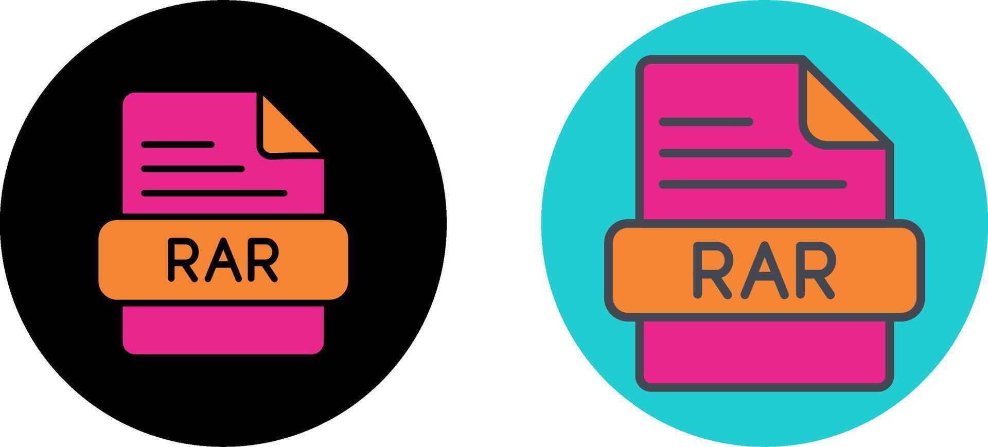 rar icono diseño vector