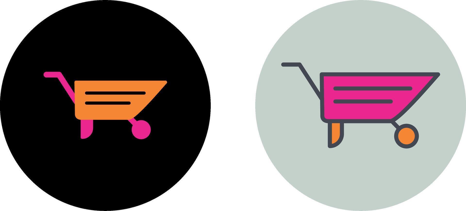 Garden Cart Icon Design vector