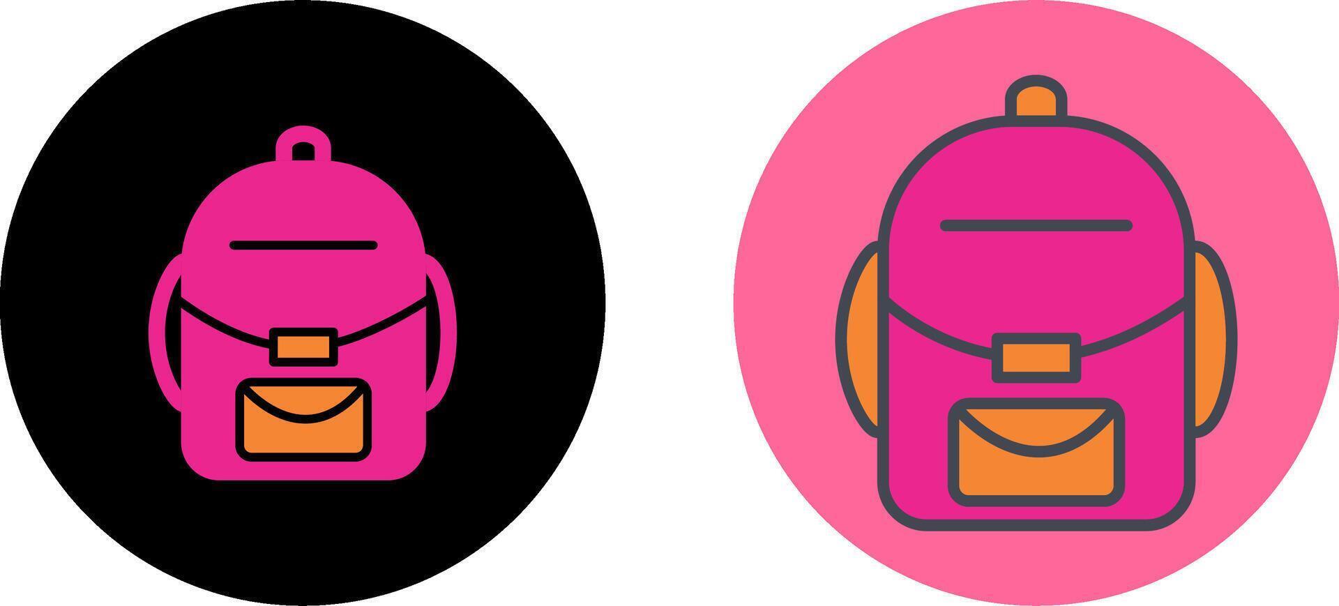 Backpack Icon Design vector