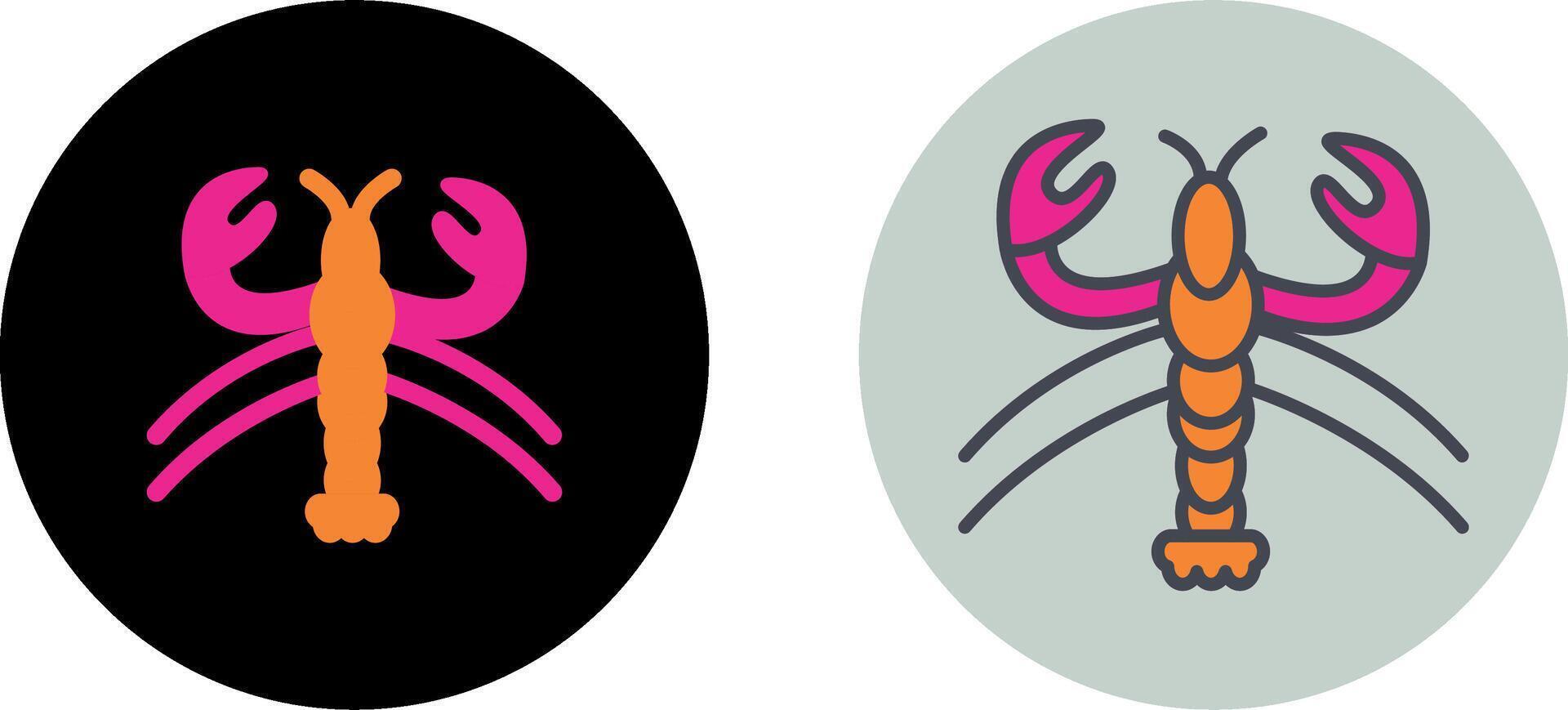 Lobster Icon Design vector
