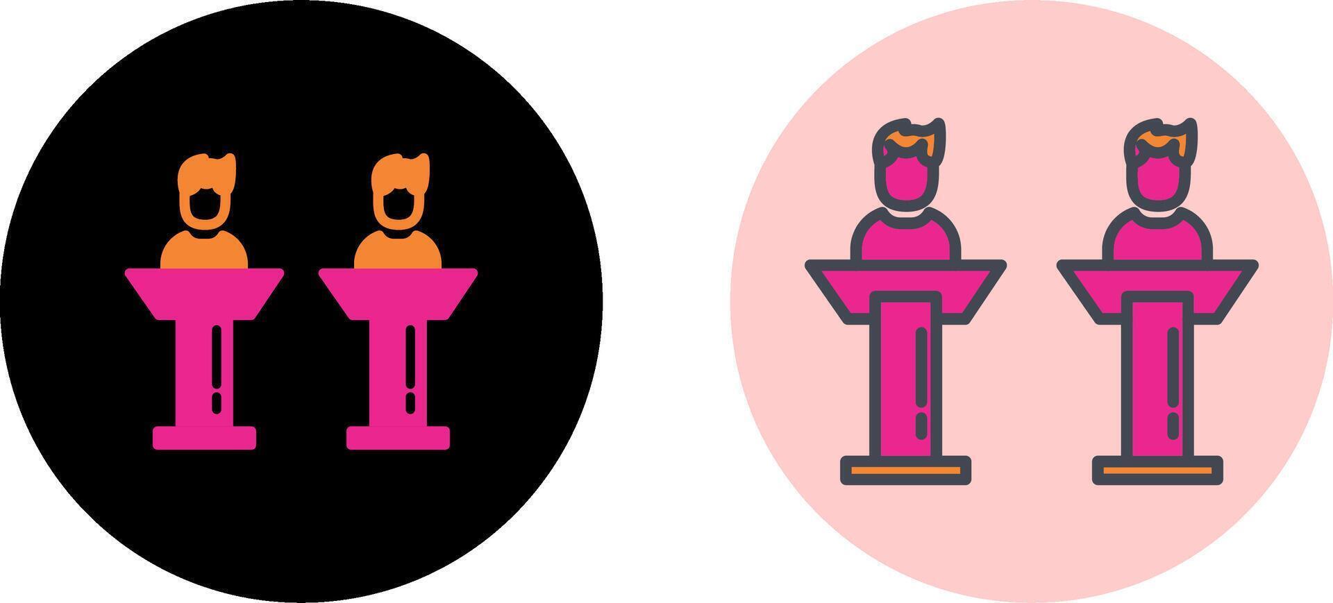 Debate Icon Design vector