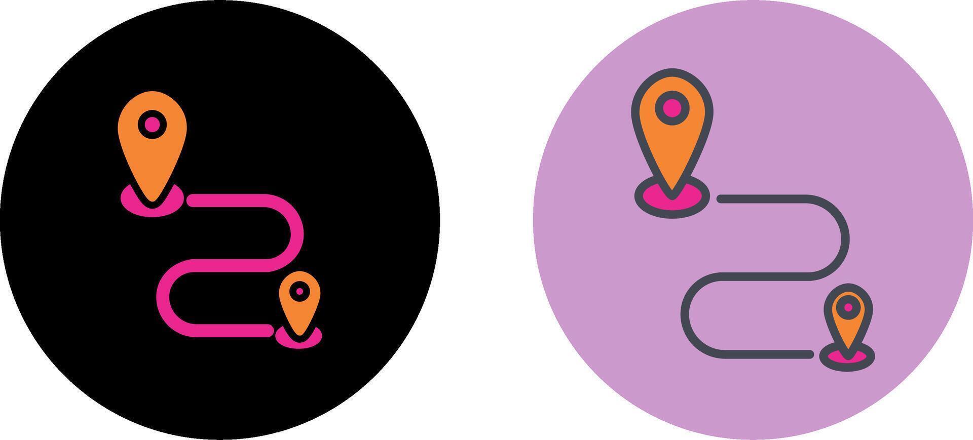 Map Icon Design vector