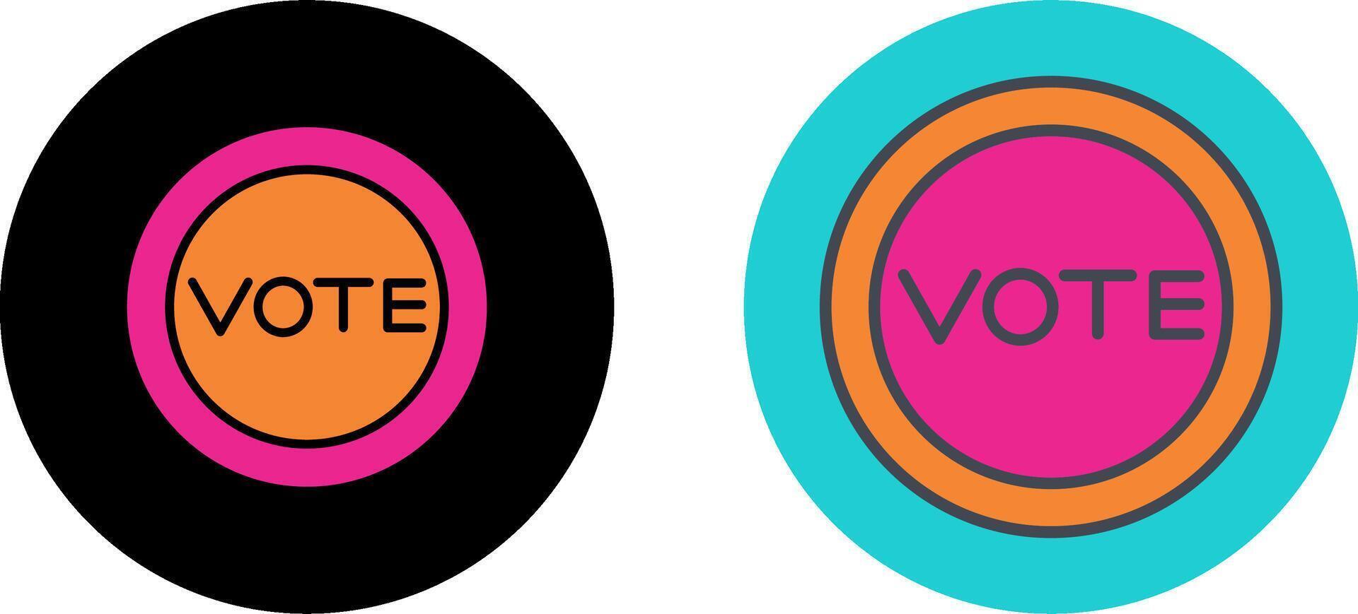 votar enlace icono diseño vector