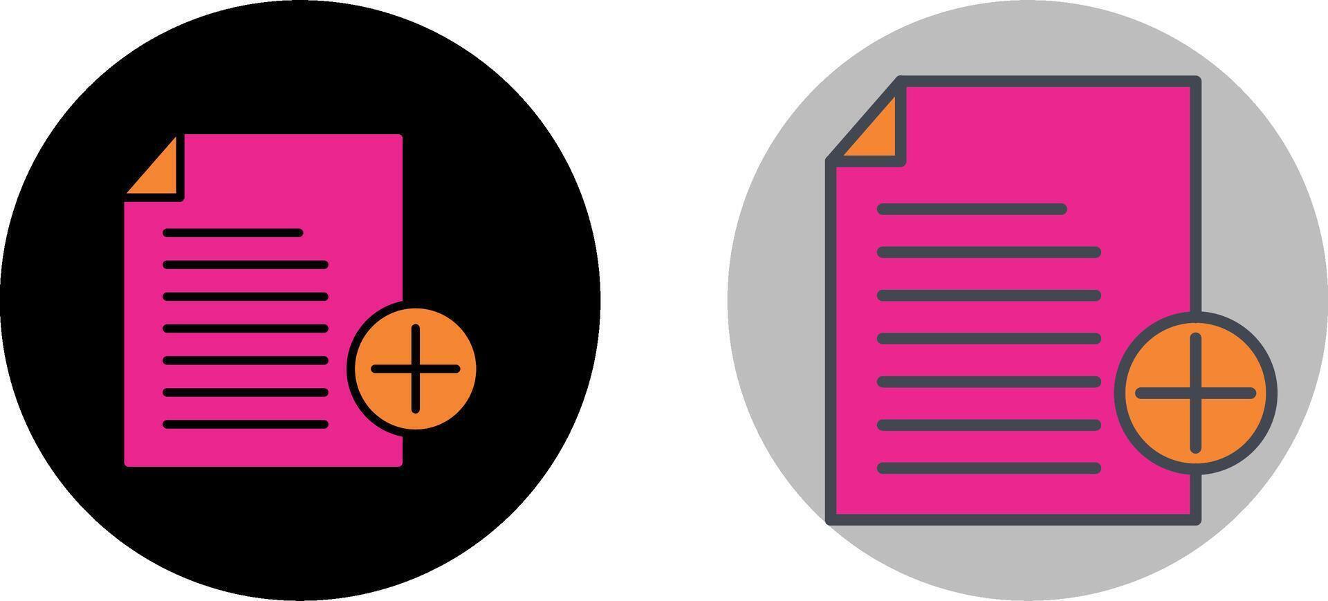 Add Notes Icon Design vector