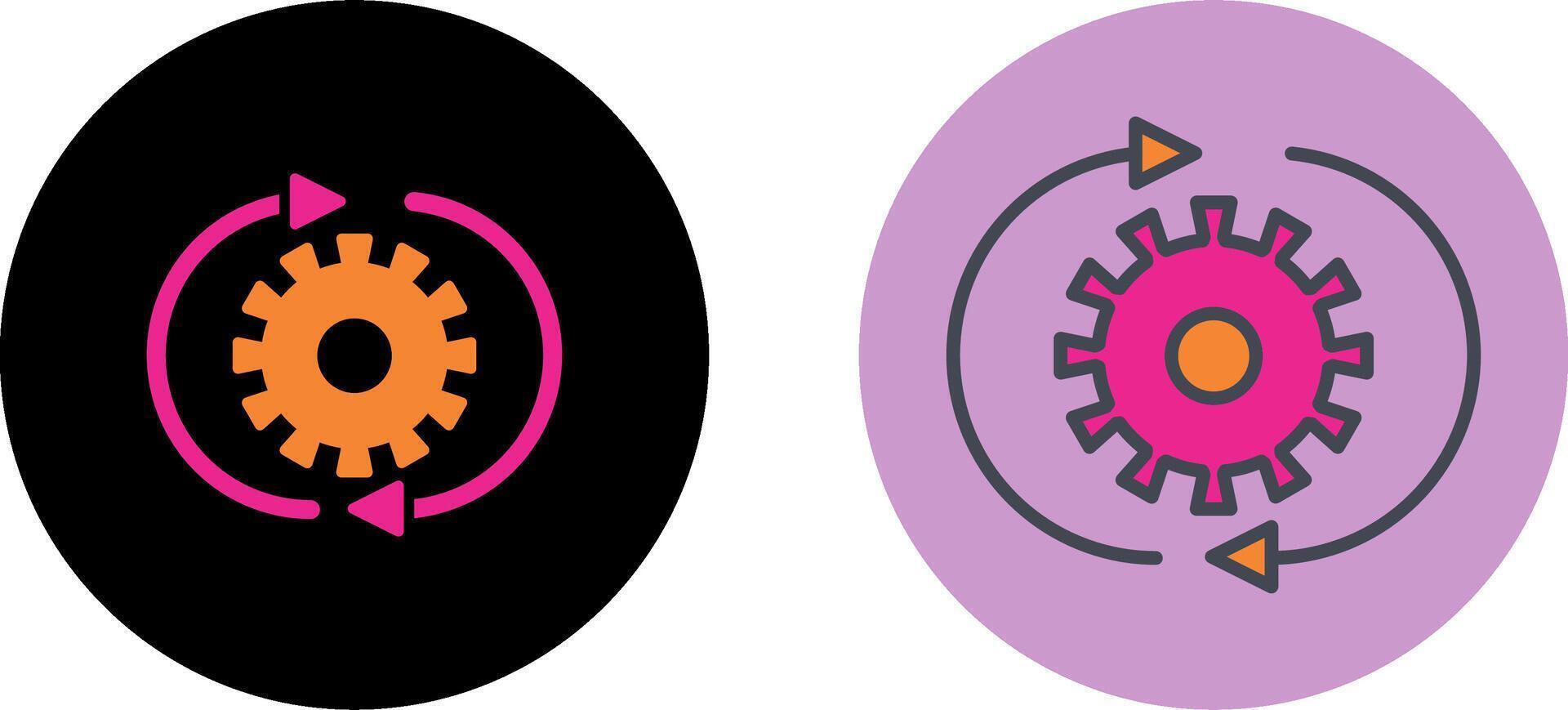 Conversion Setting Icon Design vector