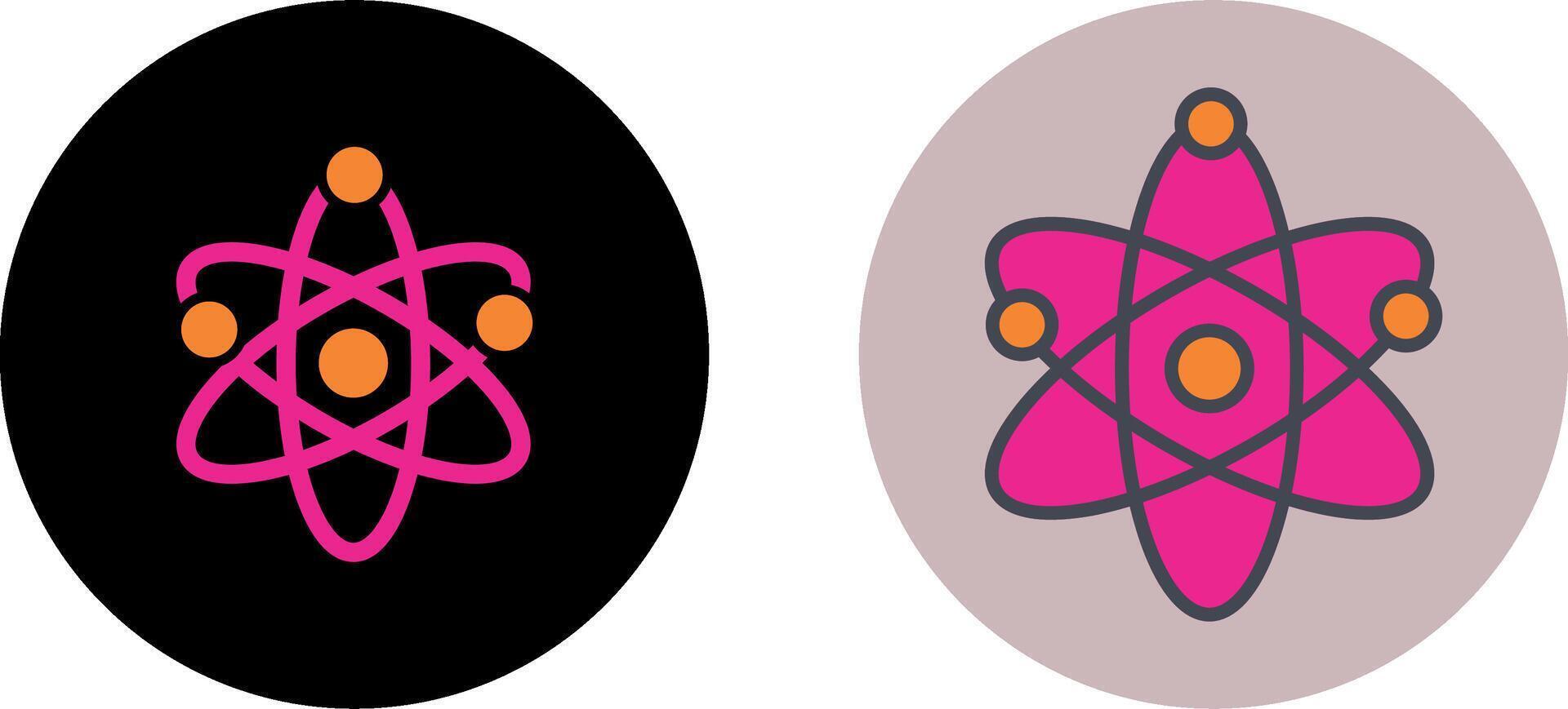 Atom Icon Design vector