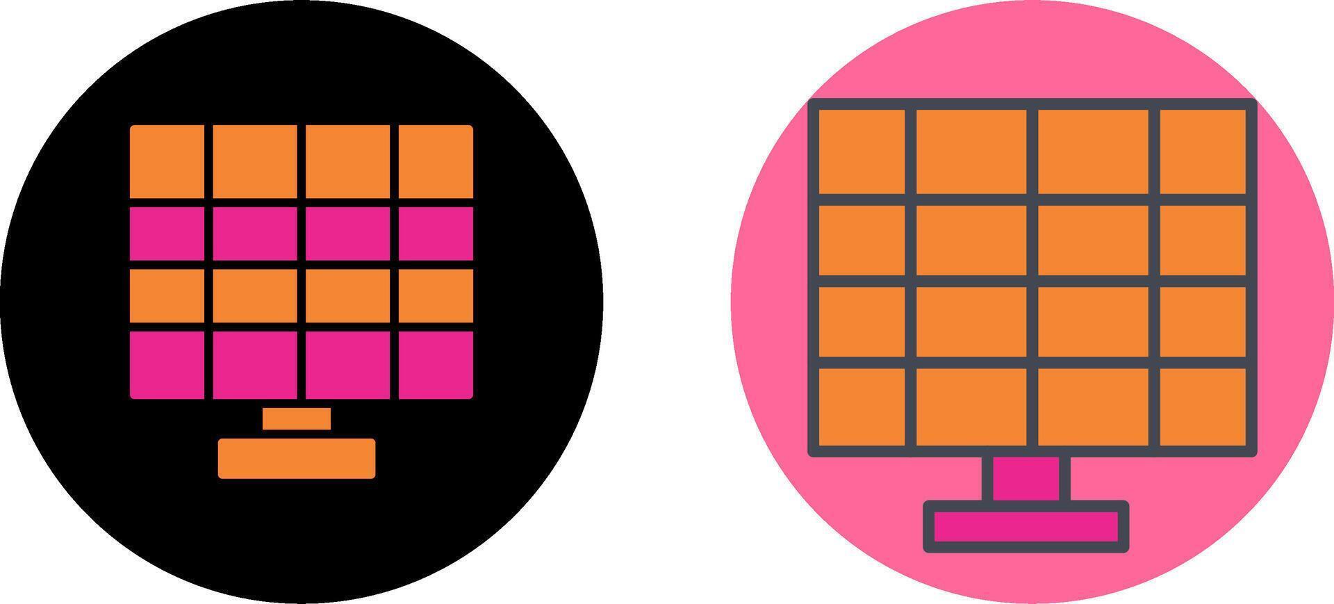 Solar Panel Icon Design vector