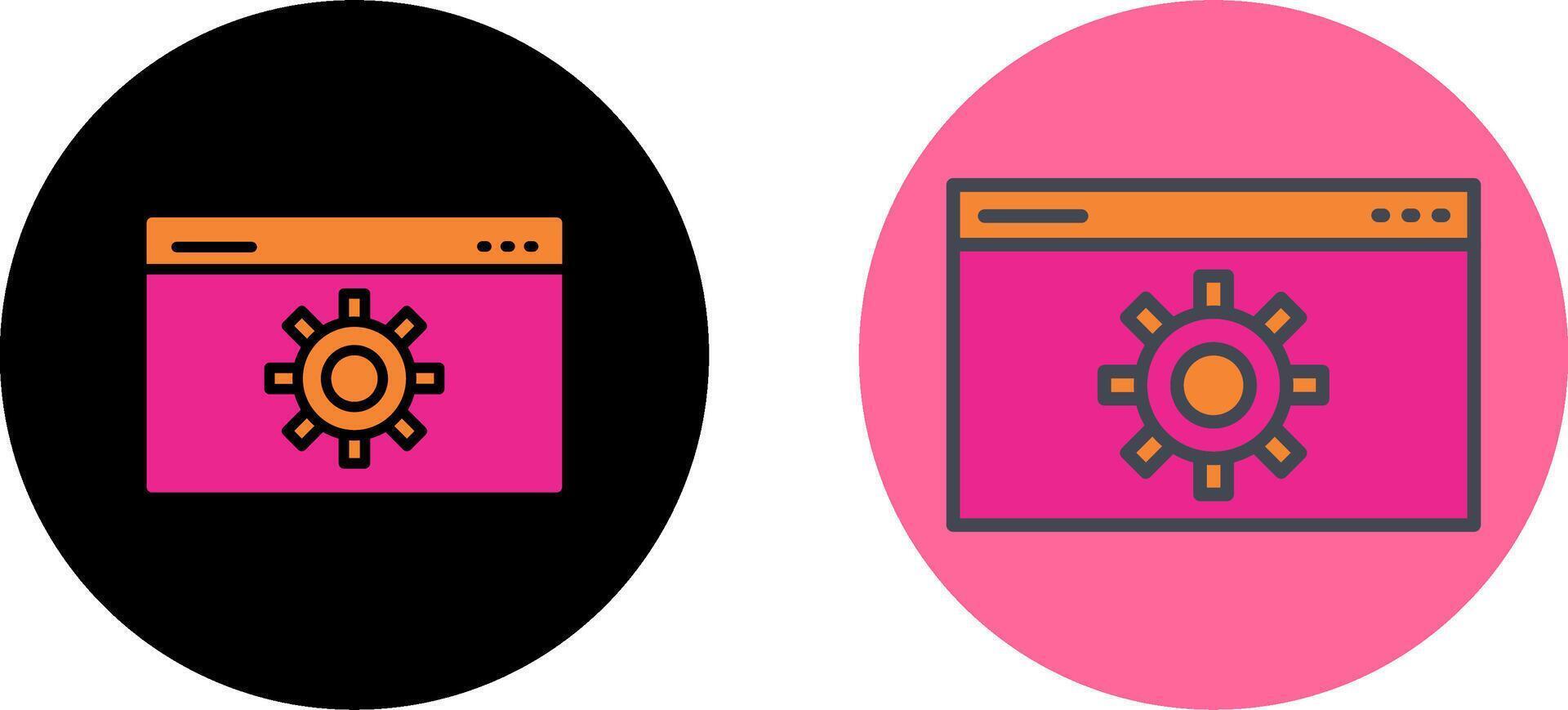 Web Optimization Icon Design vector