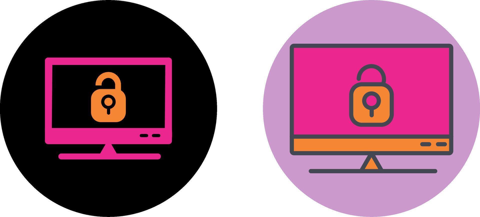 Closed Access Icon Design vector