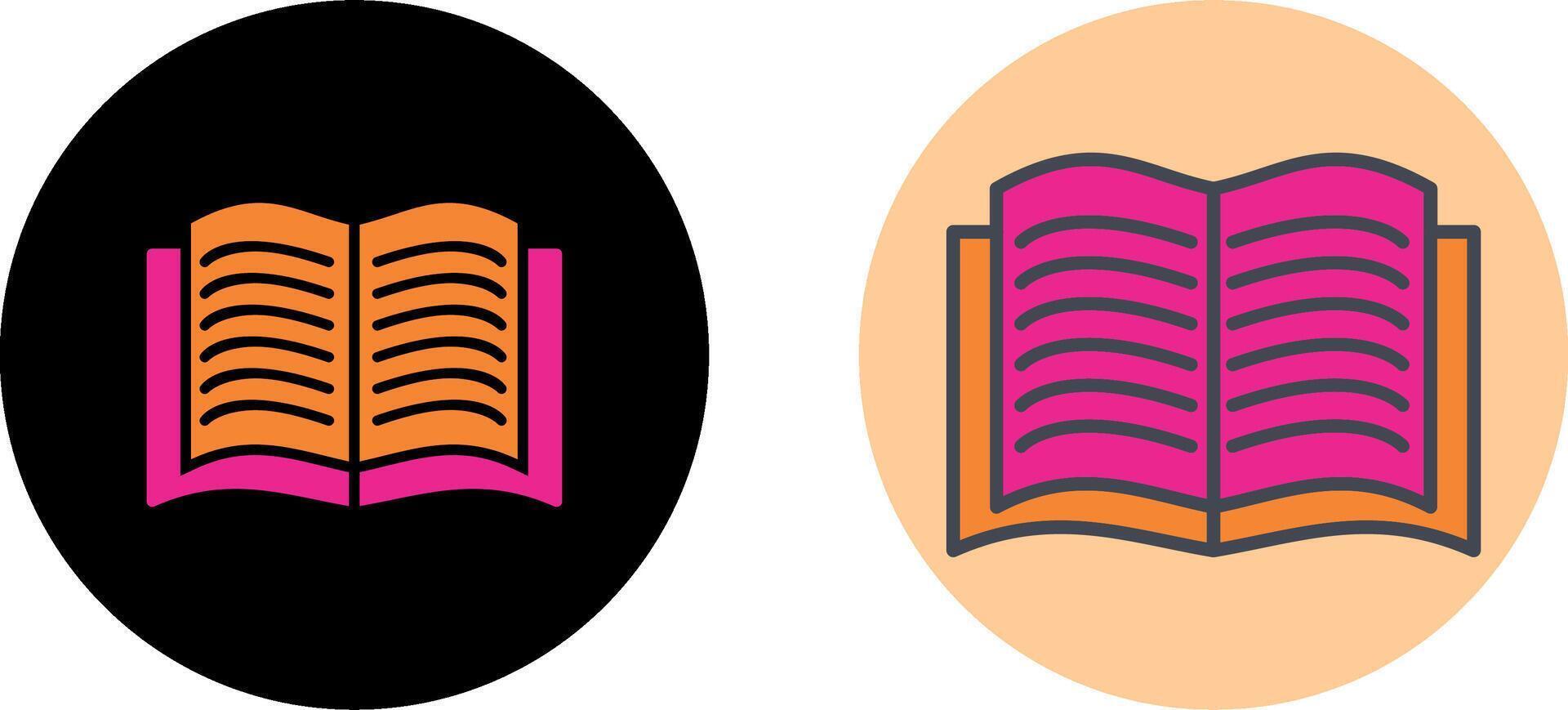 Textbook Icon Design vector