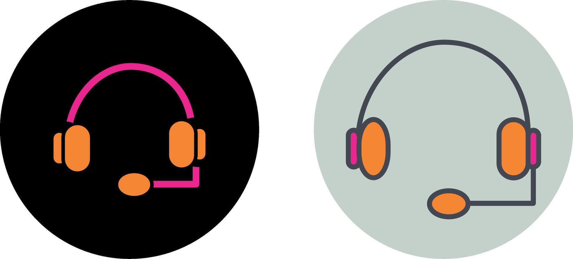 diseño de icono de auriculares vector