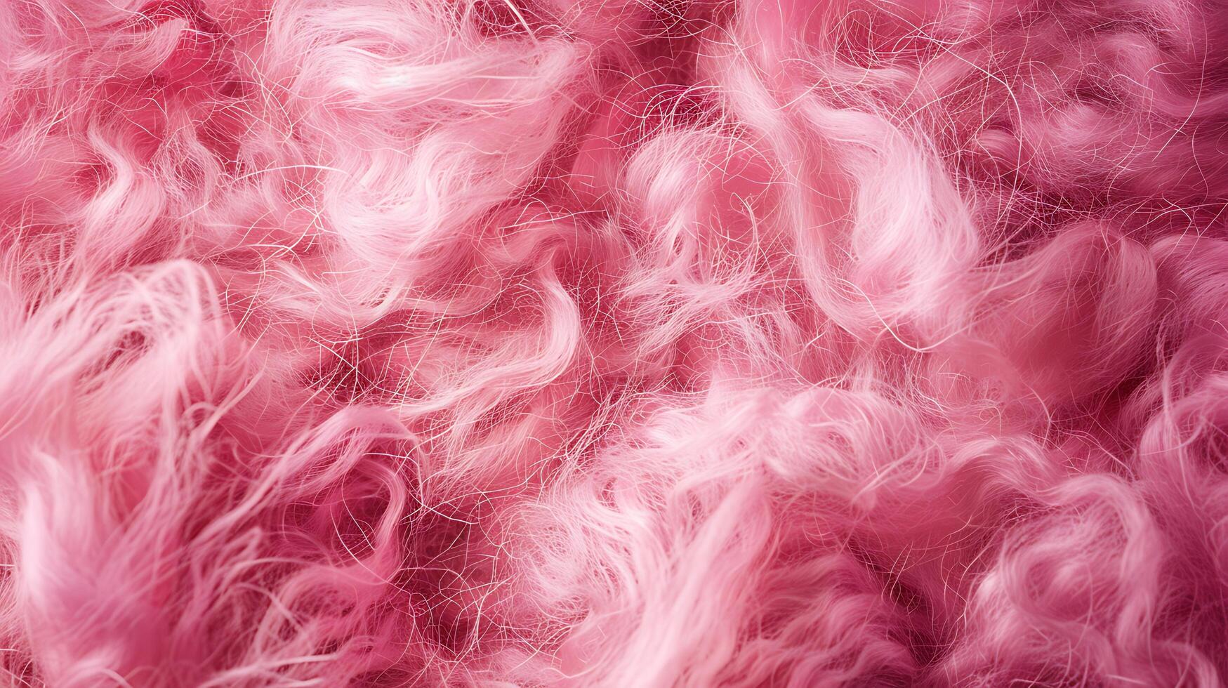 Pink fluffy wig as a background. Close-up, macro. photo