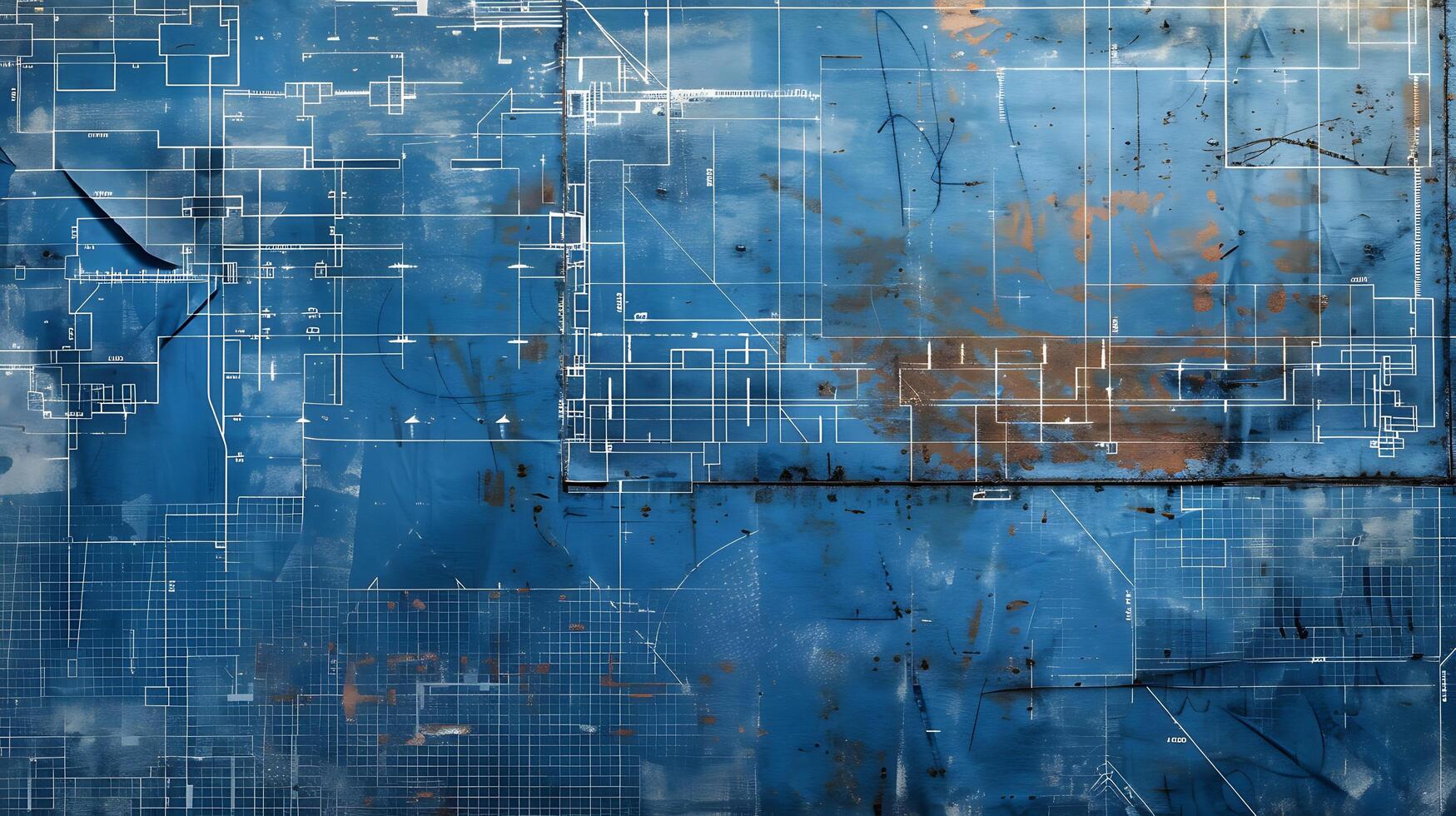 architect's blueprint sheet photo