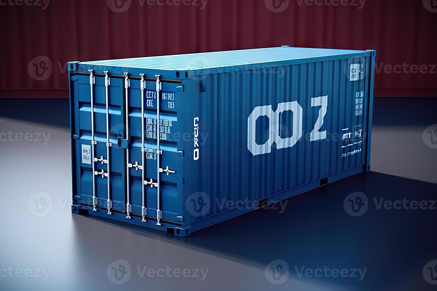 AI generated Efficient Cargo Transportation A Reliable Container for Secure and Timely Deliveries. created with Generative AI photo