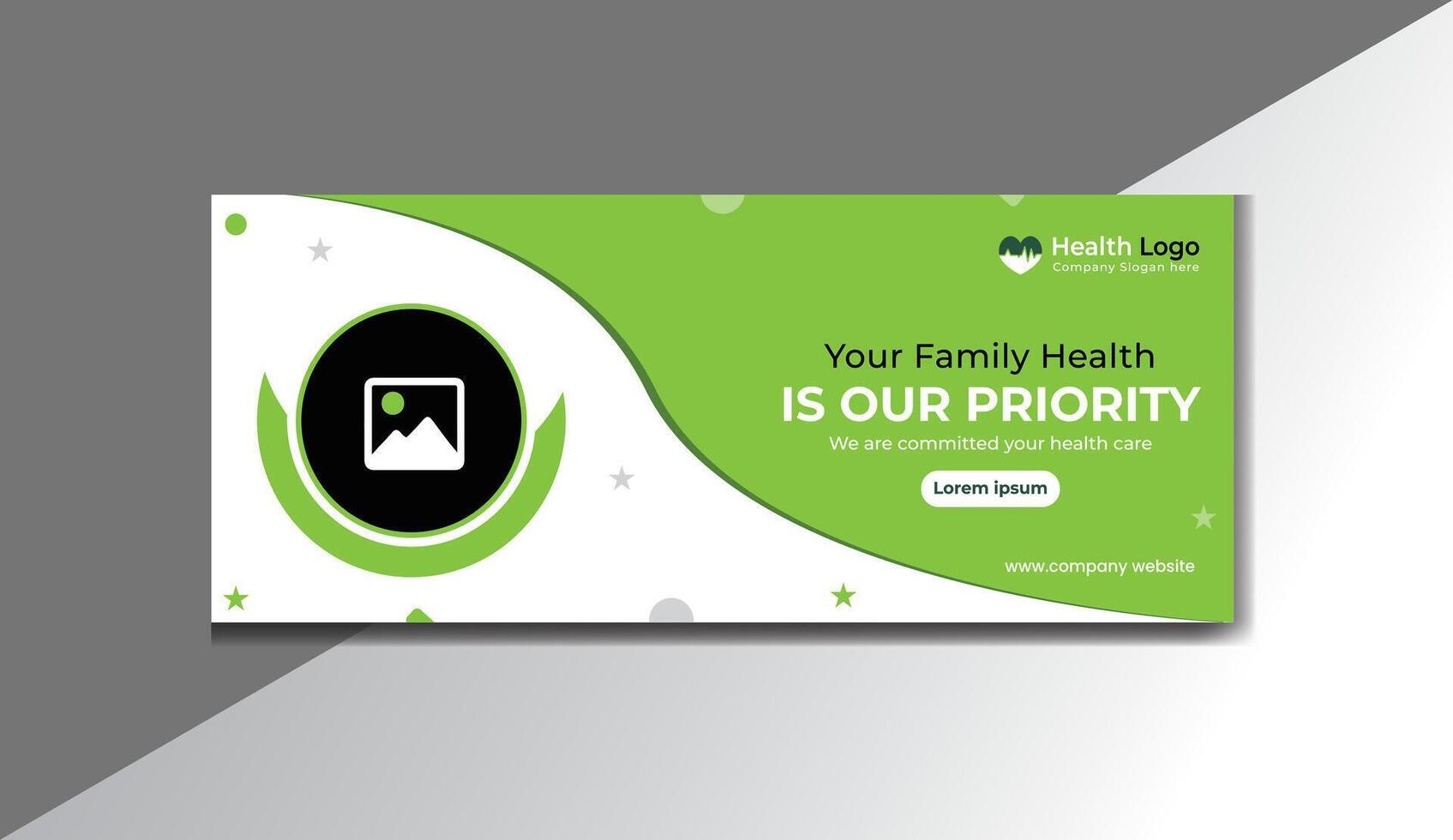 Health Care Medical Service social media design vector