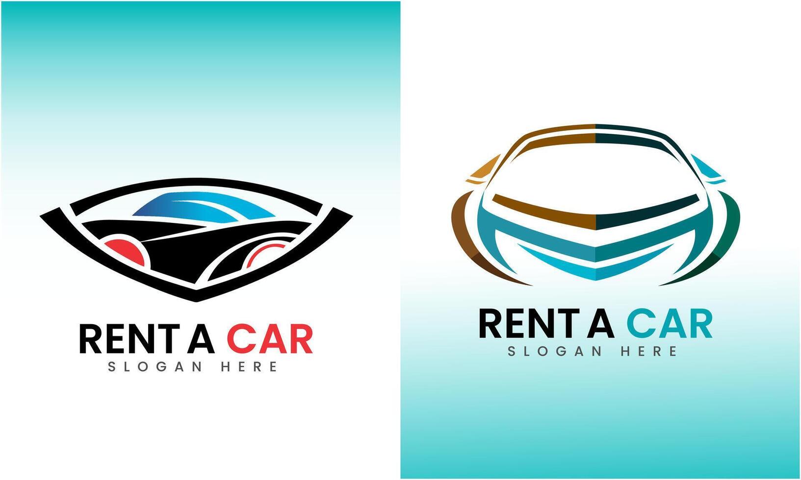 alquilar un coche logo diseño icono modelo vector