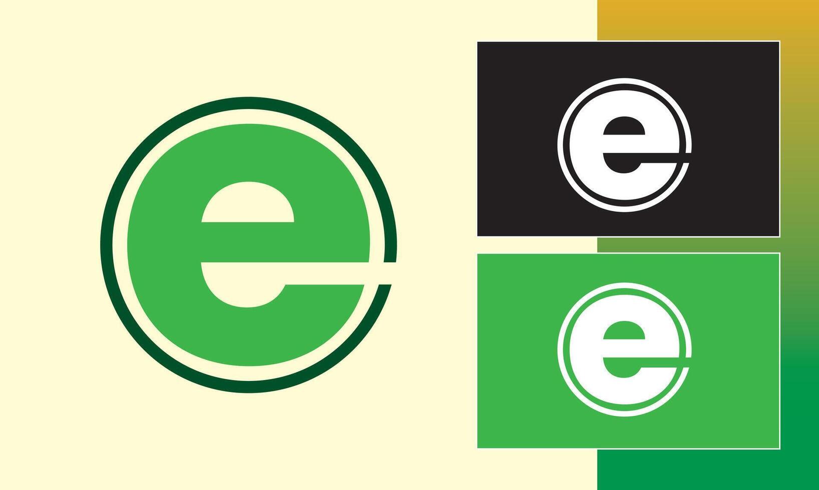 E initial letter logo vector
