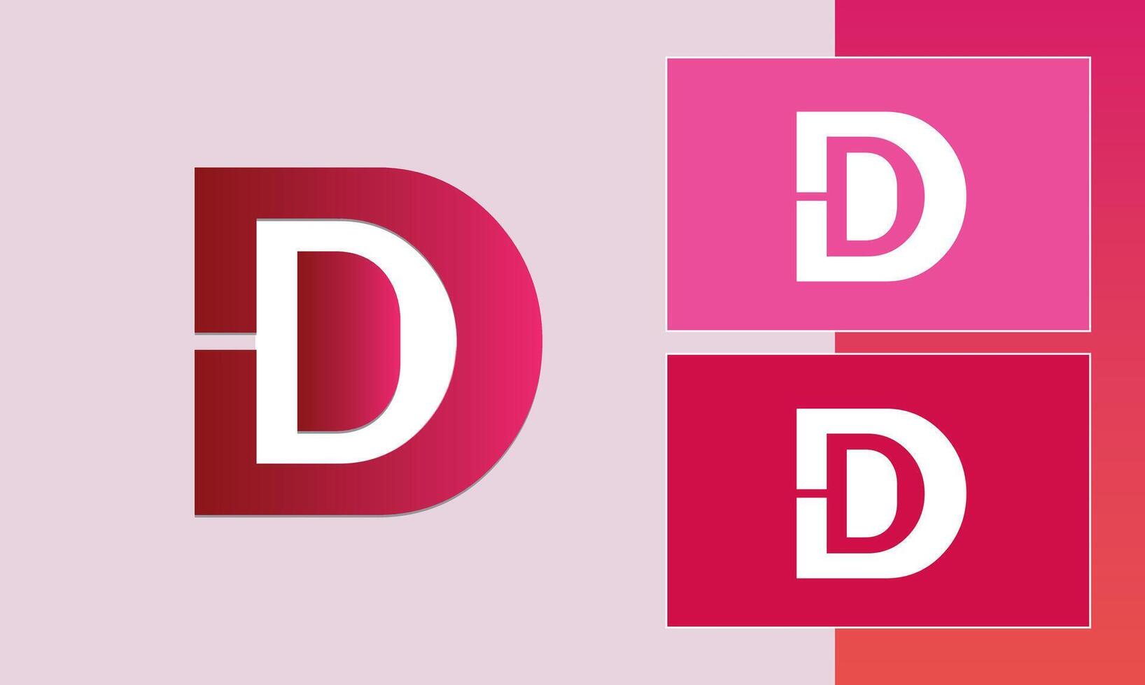 D initial letter logo vector