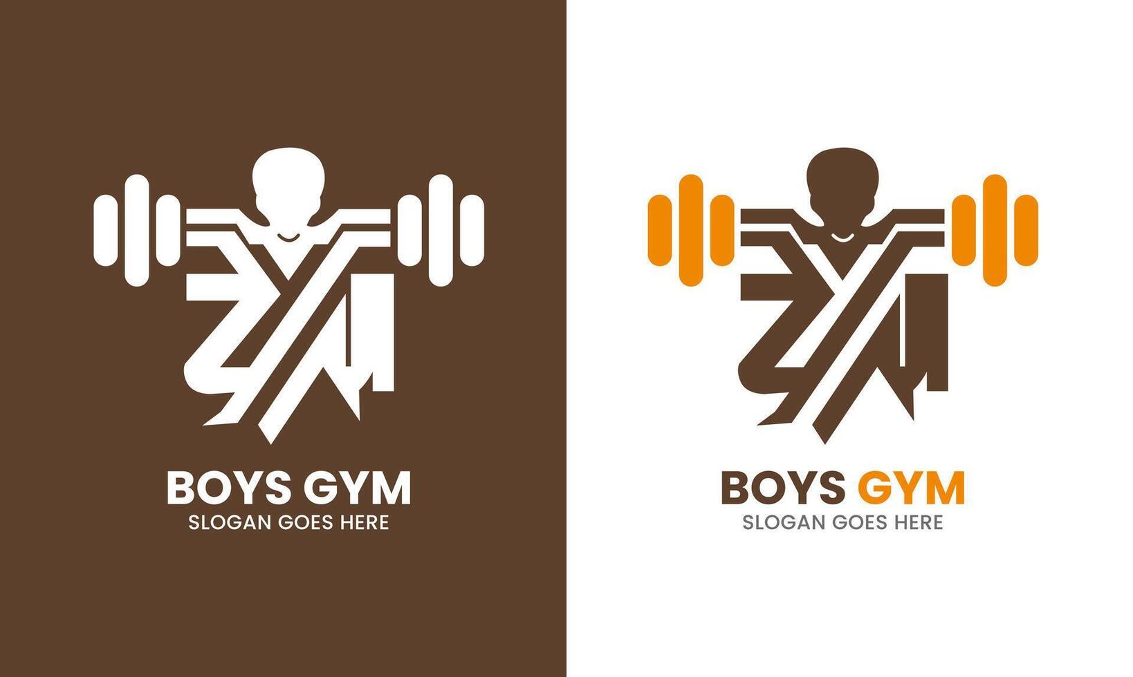 gym body building logo icon vector