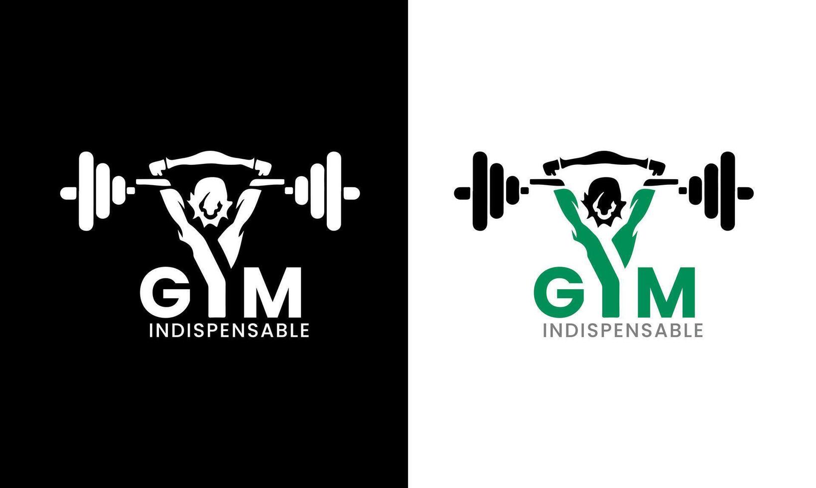 gym body building logo icon vector