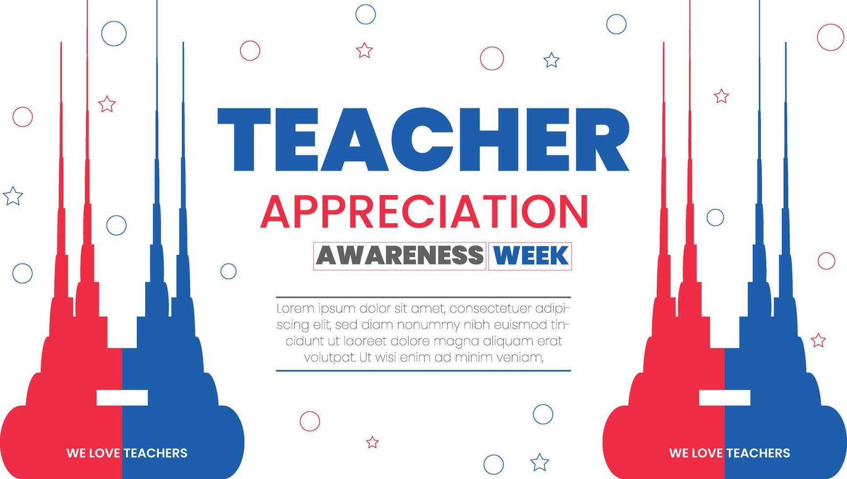Teacher Appreciation Week Gratitude in Education Recognizing Teachers This vector