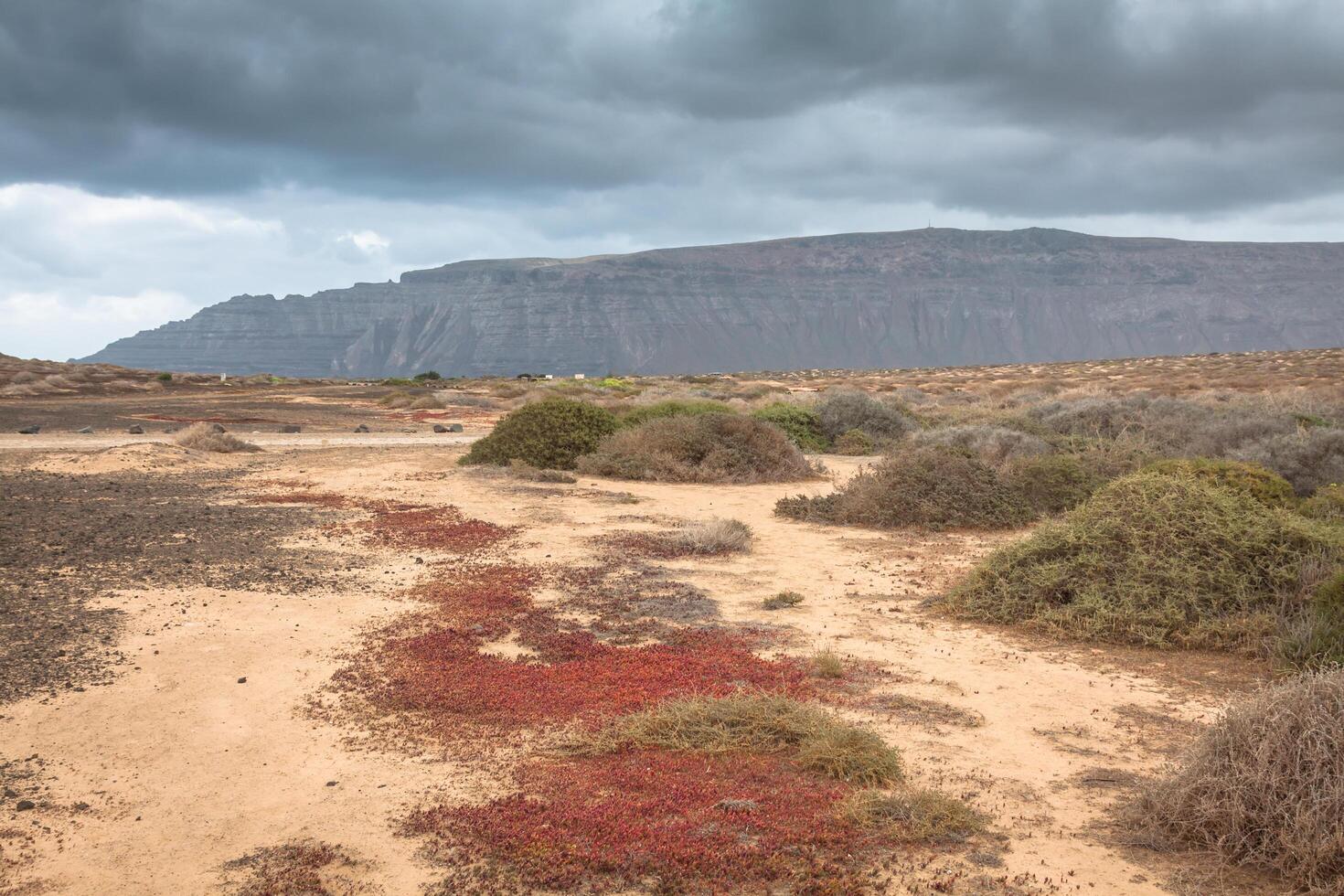 Volcano at La Graciosa, Canary Islands, Spain. photo