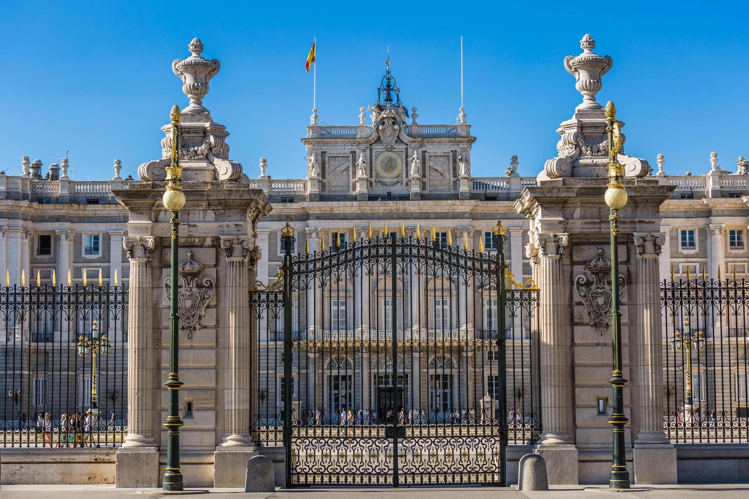 The Royal Palace of Madrid Palacio Real de Madrid, official residence of the Spanish Royal Family at the city of Madrid, Spain. photo
