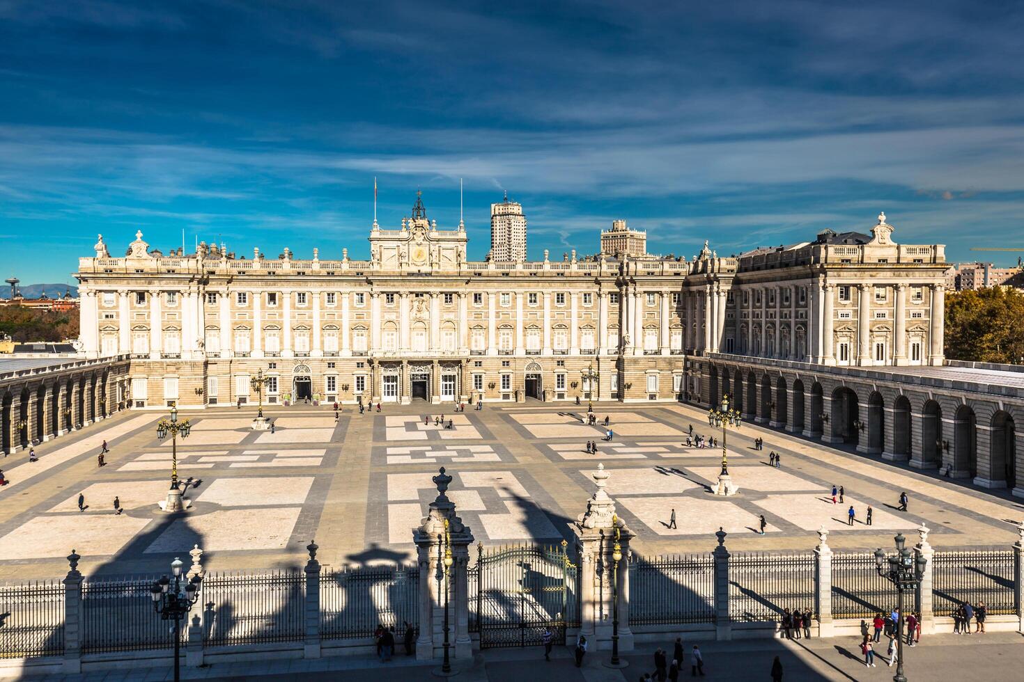 Royal Palace of Madrid is the official residence of the Spanish Royal Family at the city of Madrid, Spain photo