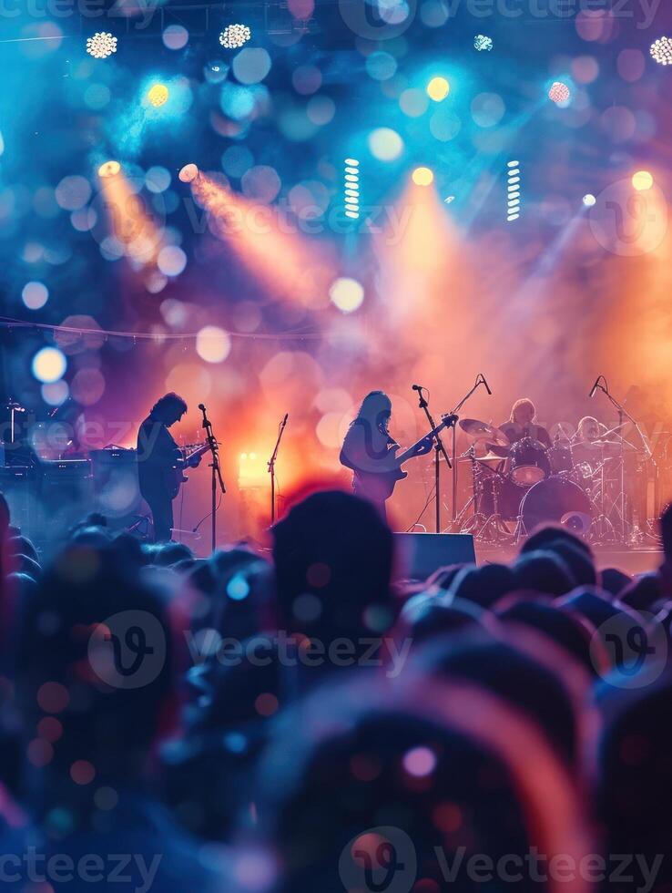 AI generated Music festival or concert photo