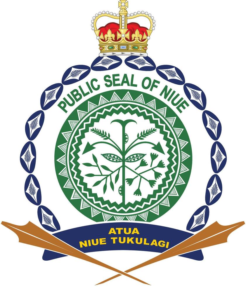 public seal of niue vector