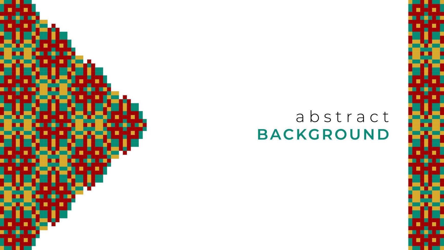Abstract Islamic Geometric Pattern Pixel Design vector