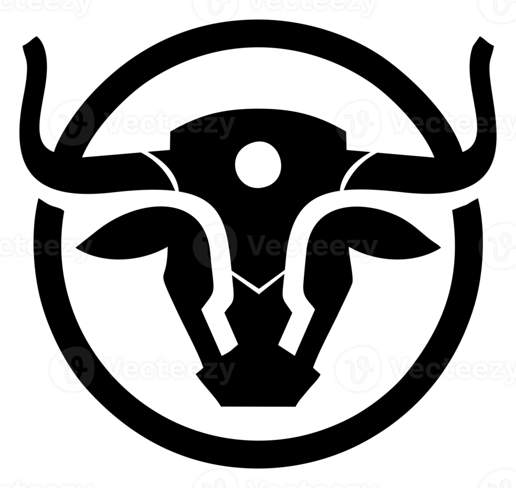 logotipo da cabeça de touro png