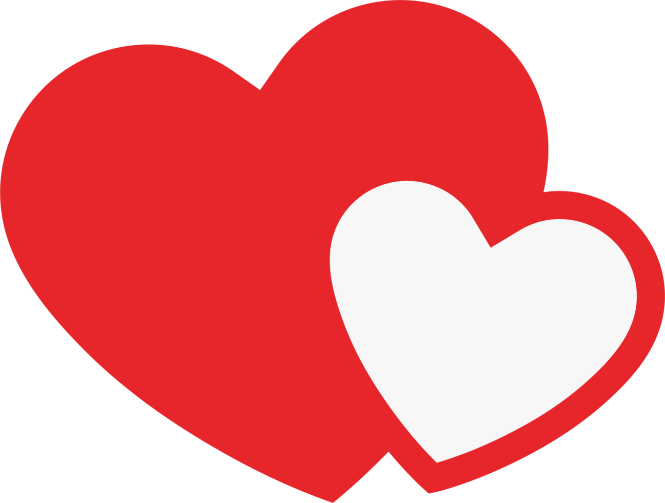 love heart pink png