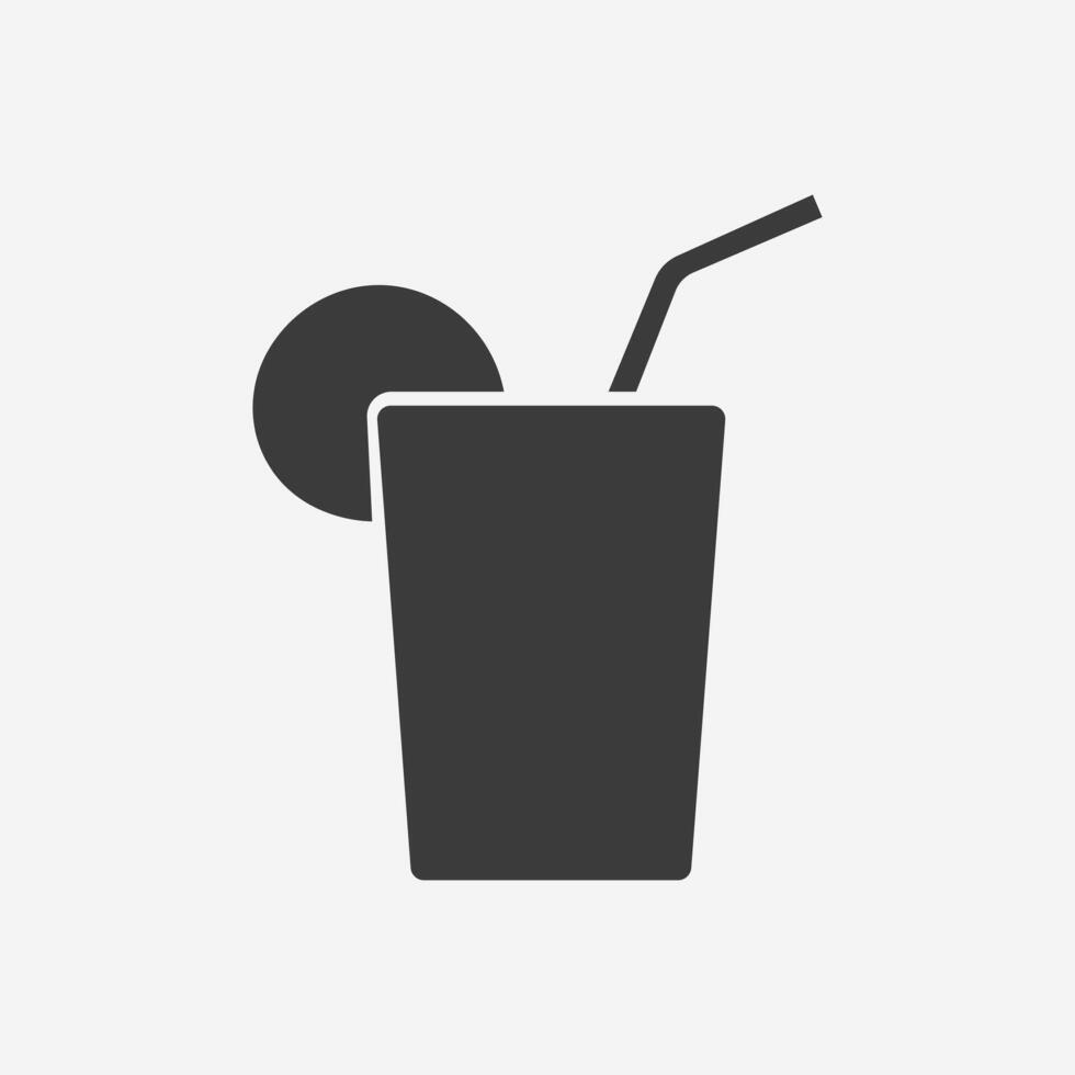 juice, drink icon for mobile app and website vector