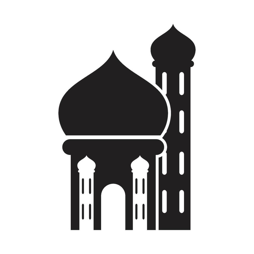 logotipo islámico, mezquita vector